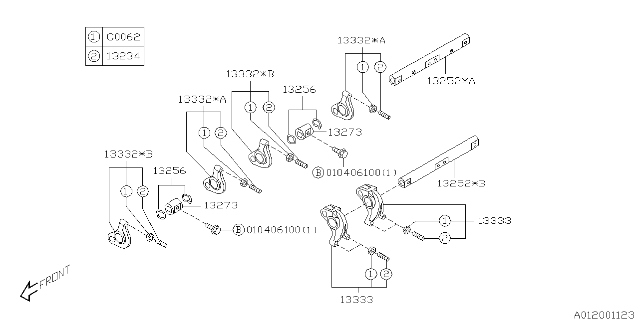 Diagram VALVE MECHANISM for your 2022 Subaru Forester   