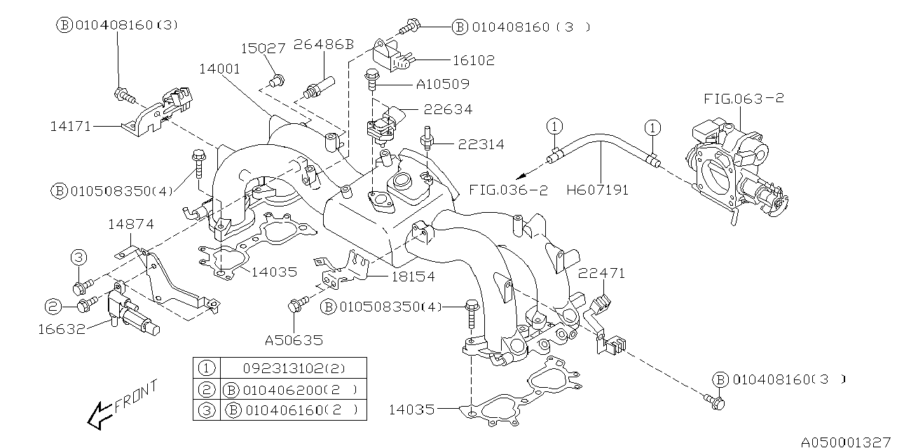 Diagram INTAKE MANIFOLD for your 2006 Subaru Forester   