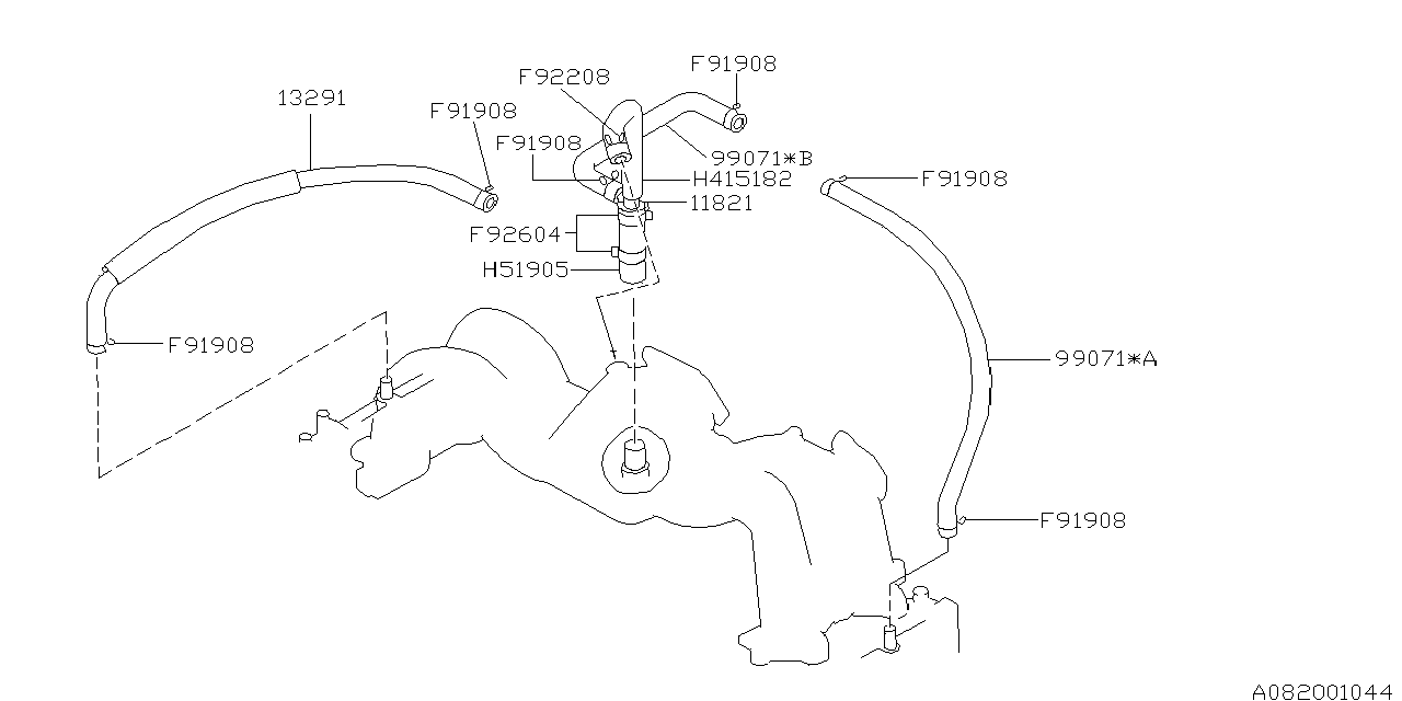 Diagram EMISSION CONTROL (PCV) for your 2014 Subaru Impreza  Sedan 