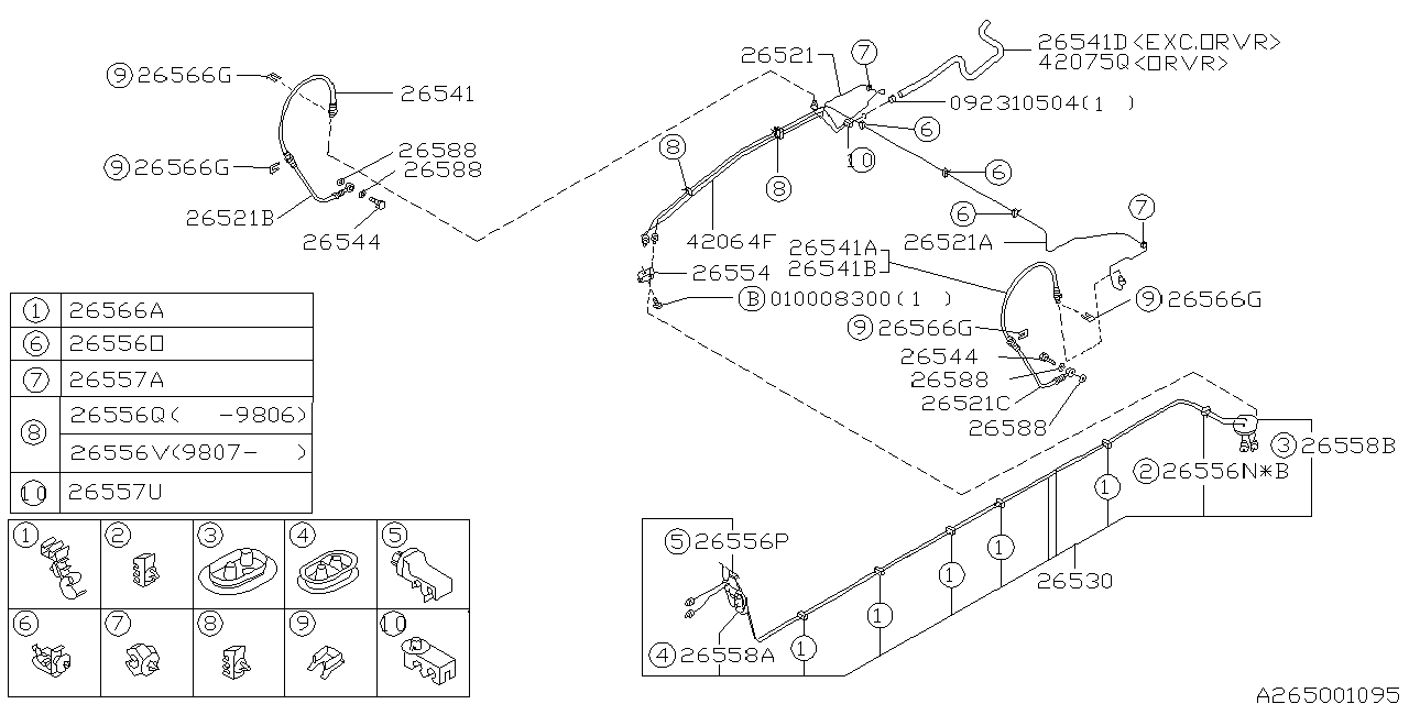 Diagram BRAKE PIPING for your Volkswagen