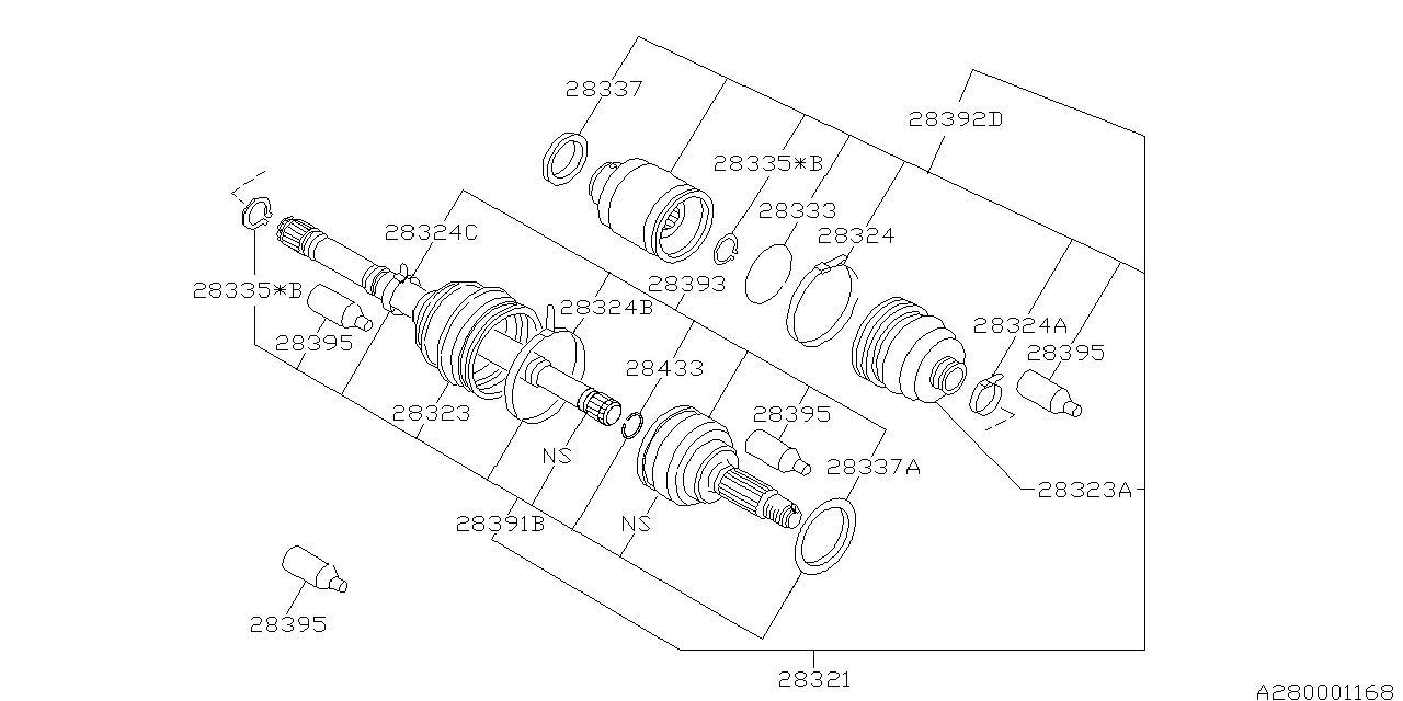 Diagram FRONT AXLE for your 2017 Subaru BRZ  HIGH 