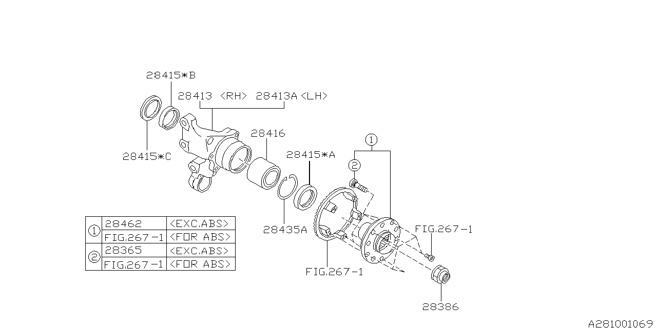 Diagram REAR AXLE for your Subaru BRZ  Limited