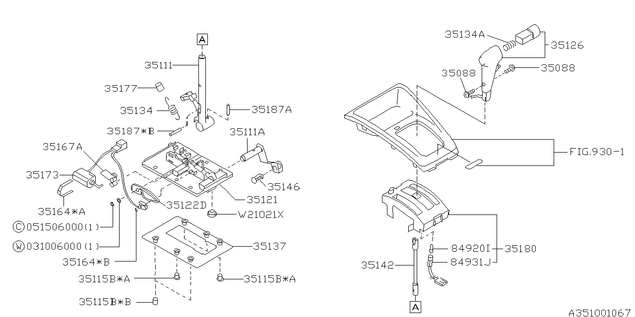 Diagram SELECTOR SYSTEM for your Subaru Forester  