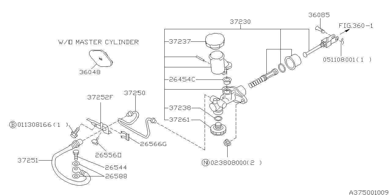 Diagram CLUTCH CONTROL SYSTEM for your 2000 Subaru WRX   