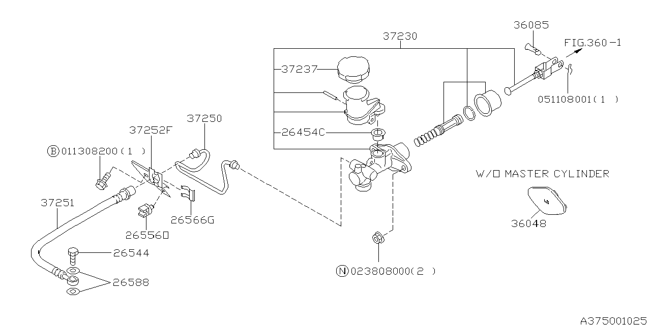 Diagram CLUTCH CONTROL SYSTEM for your 2001 Subaru WRX   