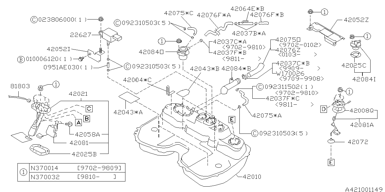 FUEL TANK Diagram