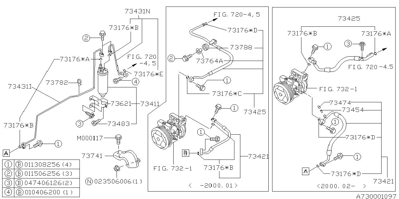 Diagram AIR CONDITIONER SYSTEM for your 2001 Subaru Impreza   