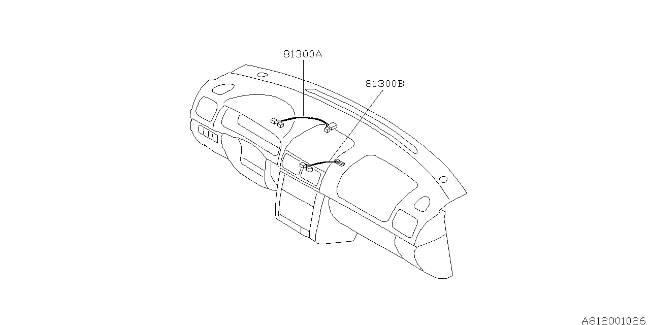 Full size assembly image of WIRING HARNESS (INSTRUMENTPANEL) (1/1)