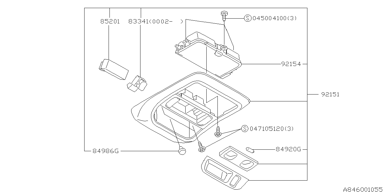 Diagram LAMP (ROOM) for your Subaru Forester  