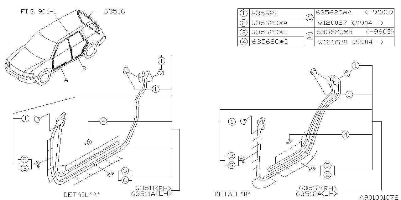 WEATHER STRIP Diagram