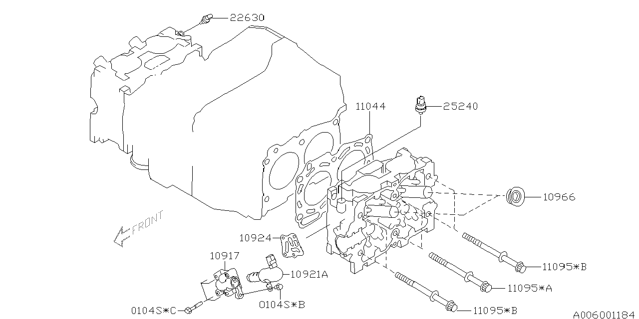 Diagram CYLINDER HEAD for your 2007 Subaru Forester  L.L.BEAN(LL) 