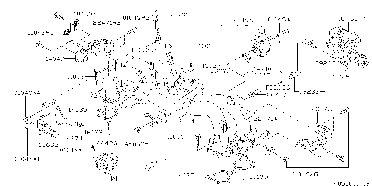 Diagram INTAKE MANIFOLD for your 2011 Subaru STI   