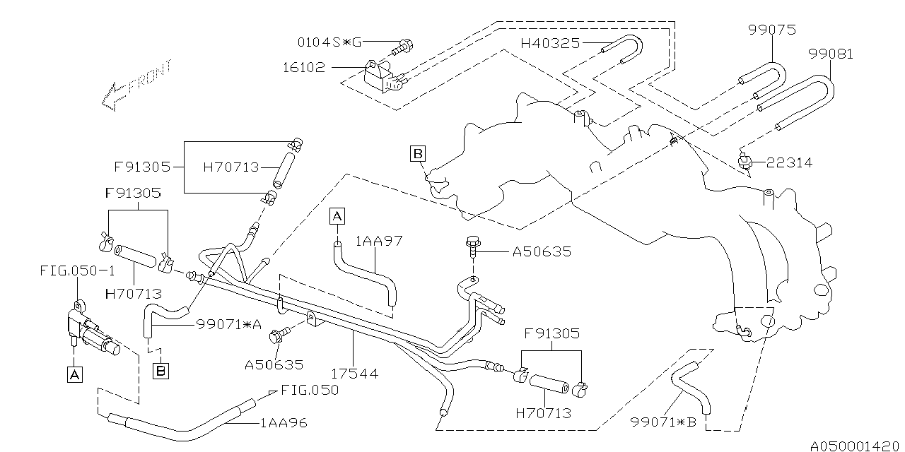 Diagram INTAKE MANIFOLD for your 2013 Subaru Crosstrek   