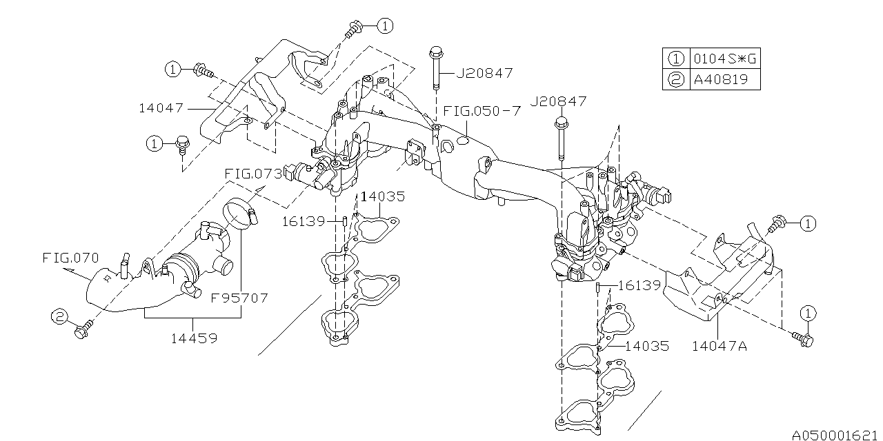 Diagram INTAKE MANIFOLD for your 2008 Subaru Forester   