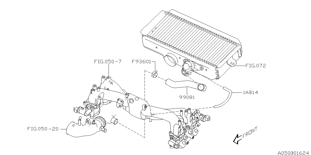 Diagram INTAKE MANIFOLD for your 2003 Subaru STI   