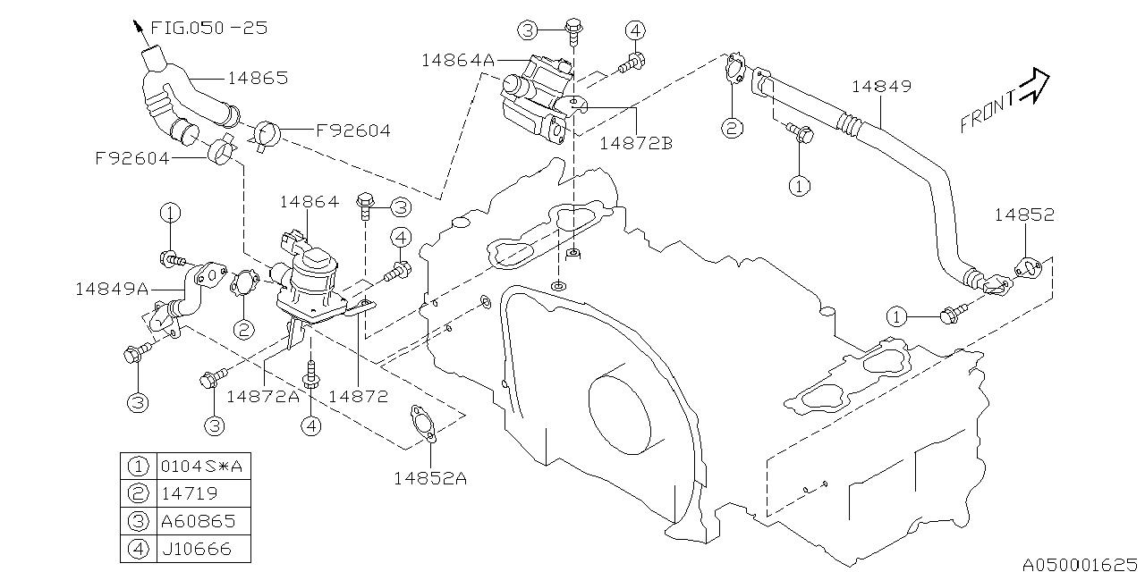 Diagram INTAKE MANIFOLD for your 2019 Subaru Impreza   