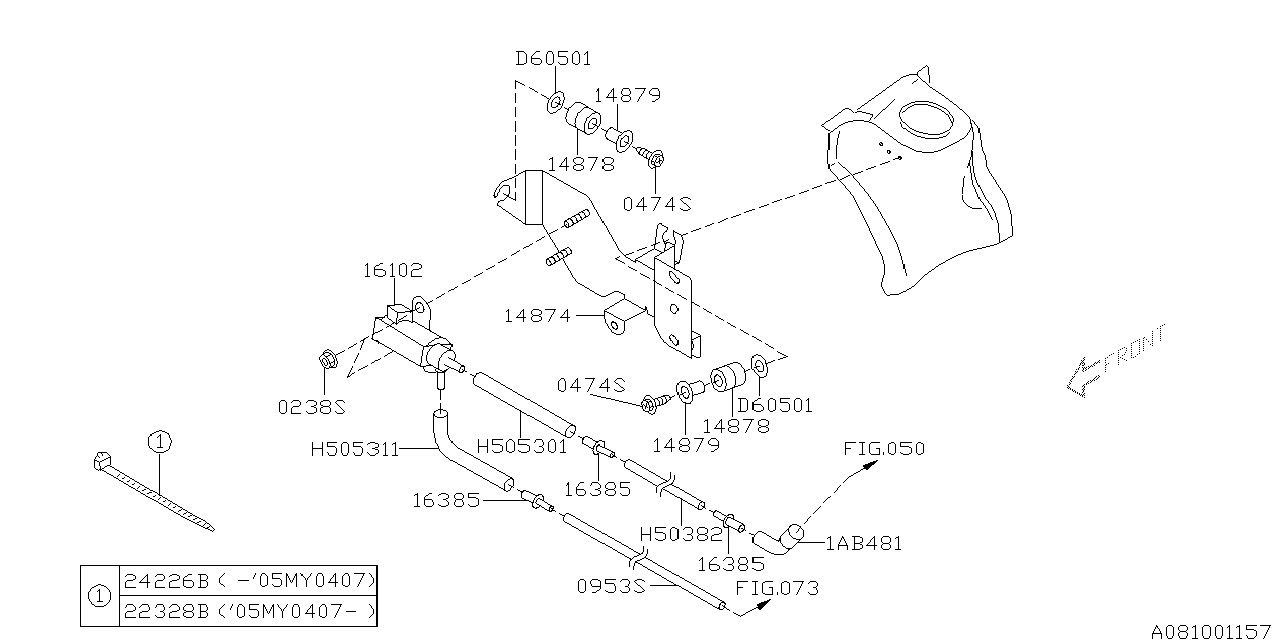 Diagram EMISSION CONTROL (EGR) for your 2020 Subaru Impreza  PREMIUM w/EyeSight SEDAN 