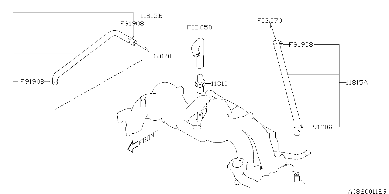 Diagram EMISSION CONTROL (PCV) for your 2008 Subaru Tribeca   