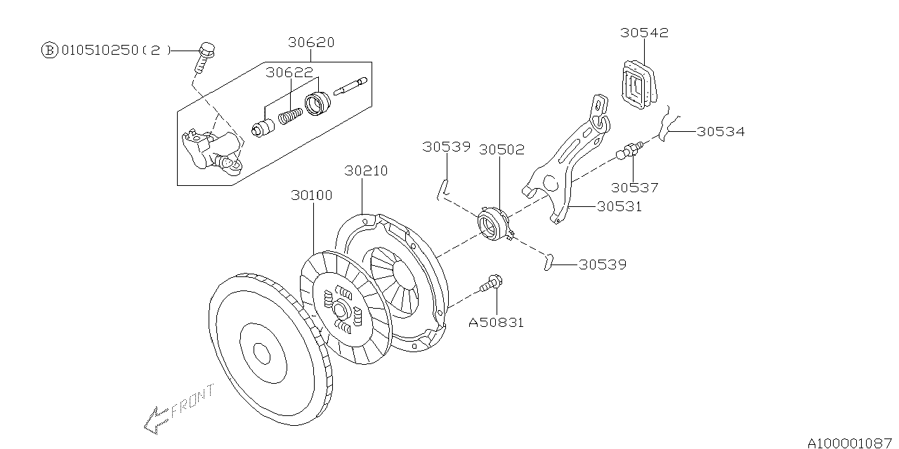 Diagram MT, CLUTCH for your 2006 Subaru Forester 2.5L MT X LL Bean 