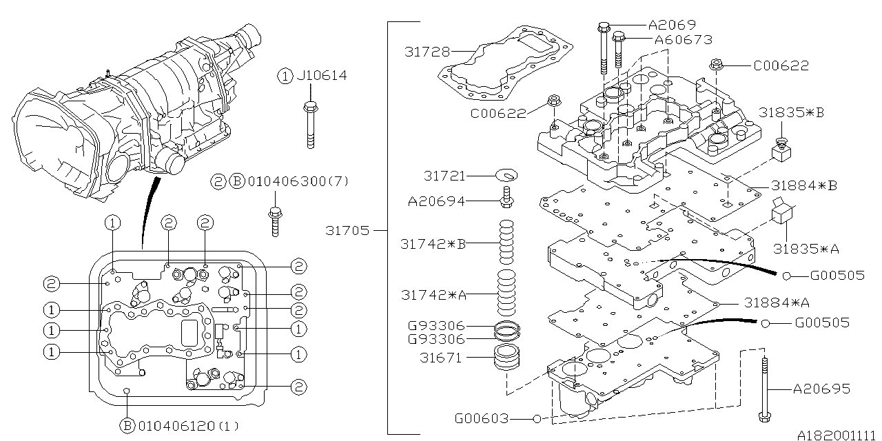 AT, CONTROL VALVE Diagram