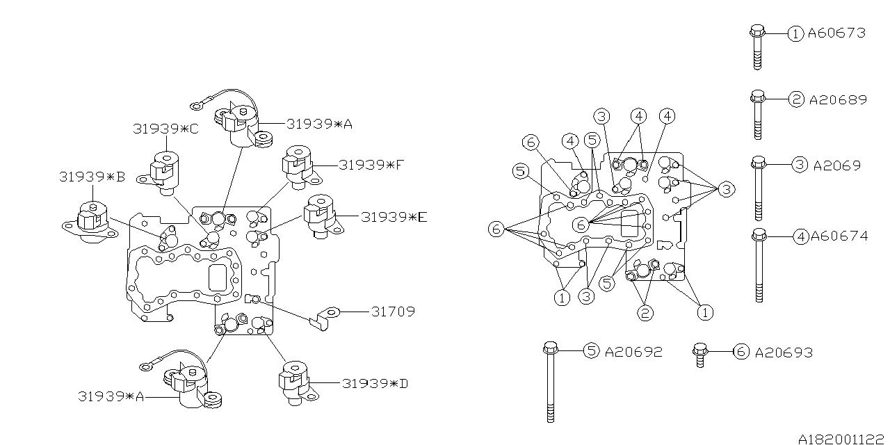 Full size assembly image of AT, CONTROL VALVE (1/1)