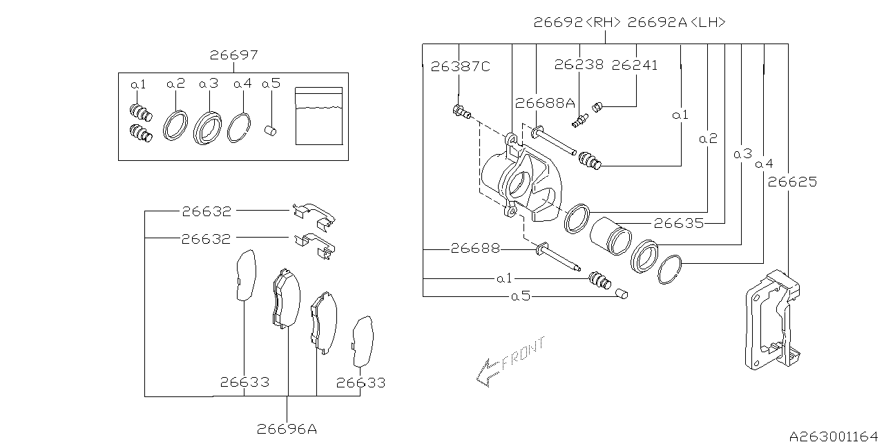 Diagram REAR BRAKE for your 2021 Subaru WRX   