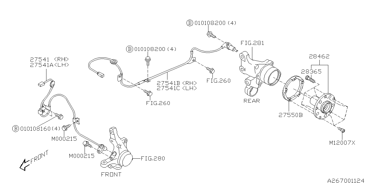 Diagram ANTILOCK BRAKE SYSTEM for your Subaru BRZ  