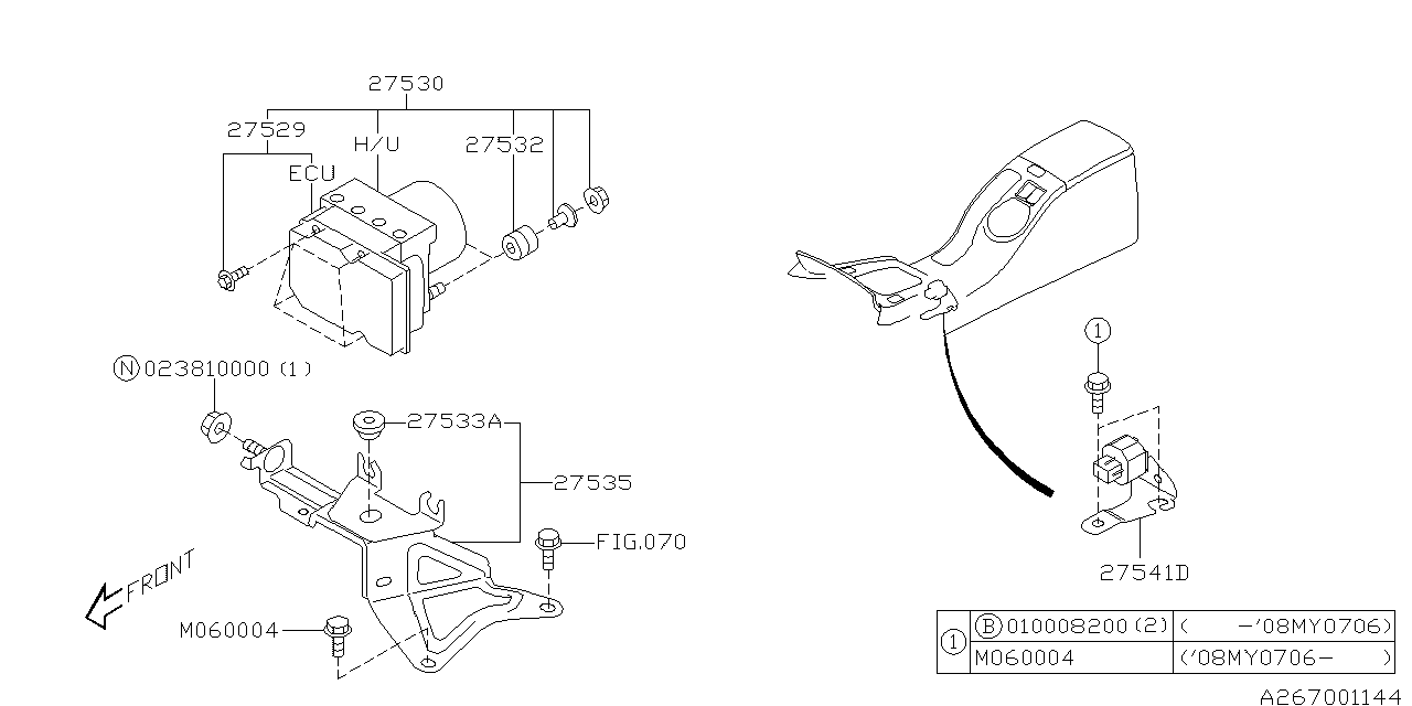 Diagram ANTILOCK BRAKE SYSTEM for your 2016 Subaru STI   