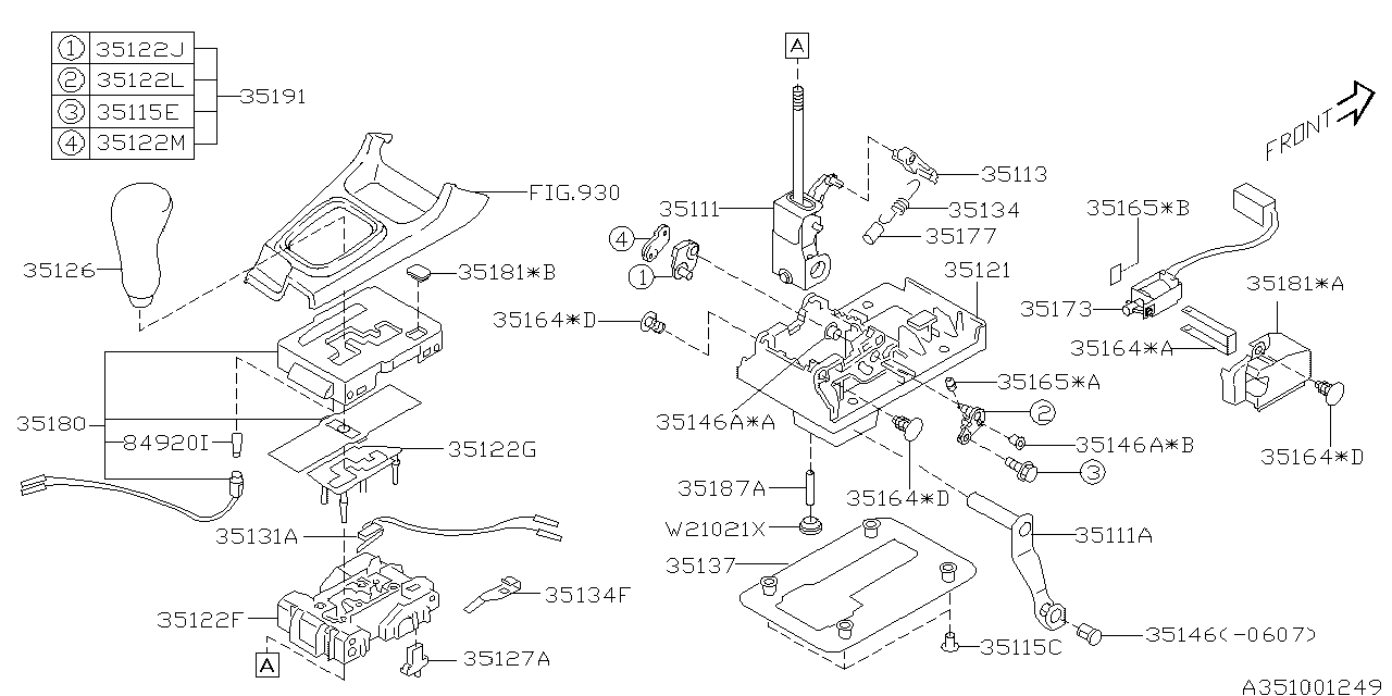 Diagram SELECTOR SYSTEM for your 2012 Subaru Impreza  Wagon 