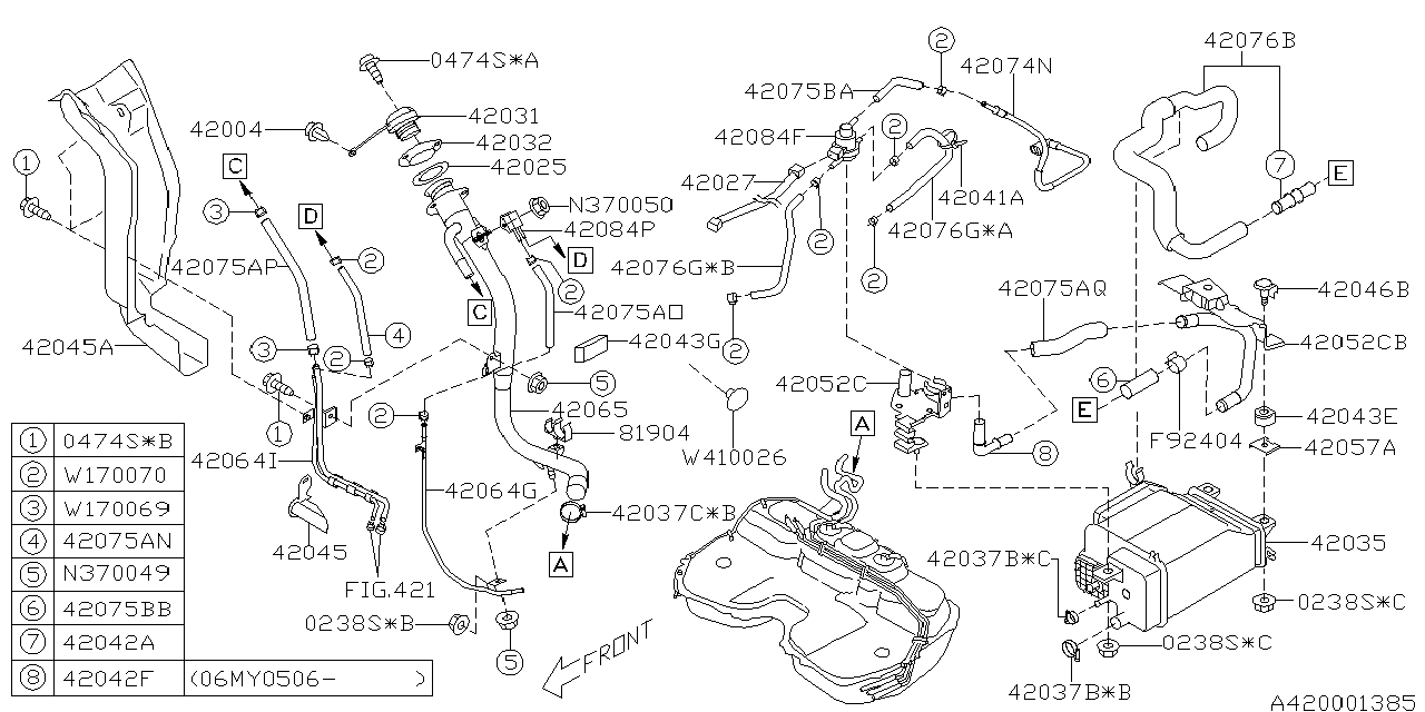 FUEL PIPING Diagram