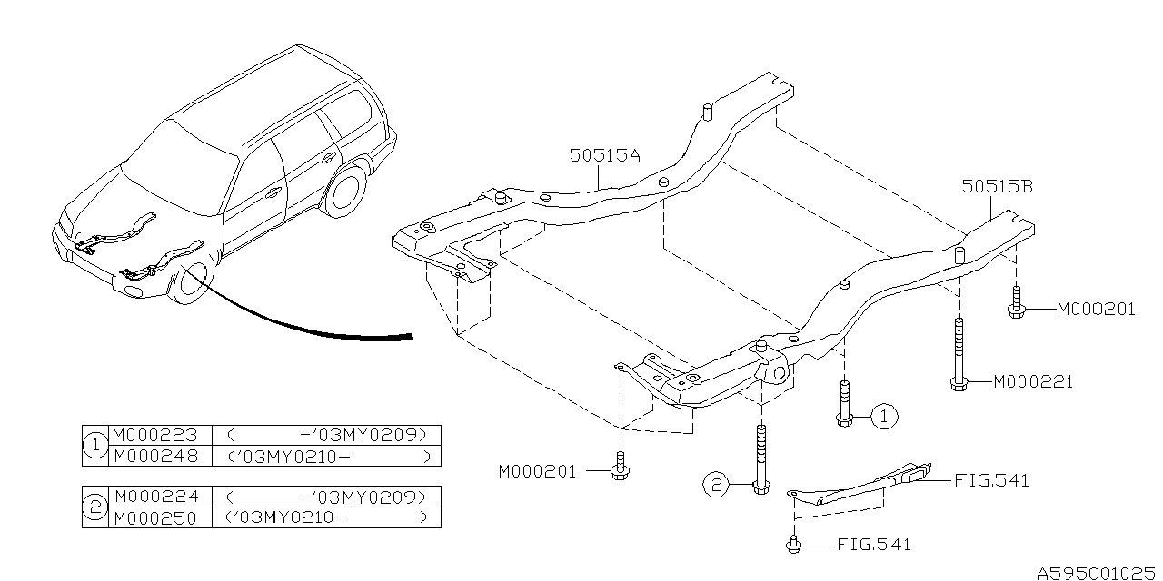 CHASSIS FRAME Diagram