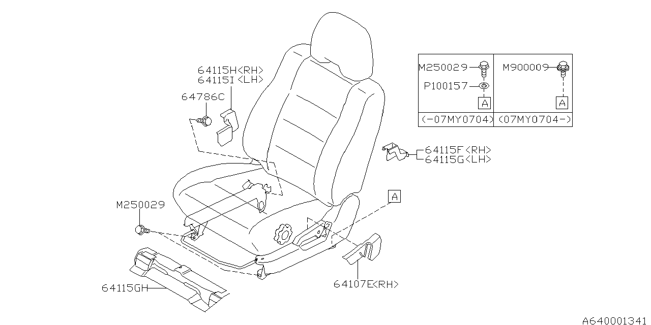 Full size assembly image of FRONT SEAT (1/1)
