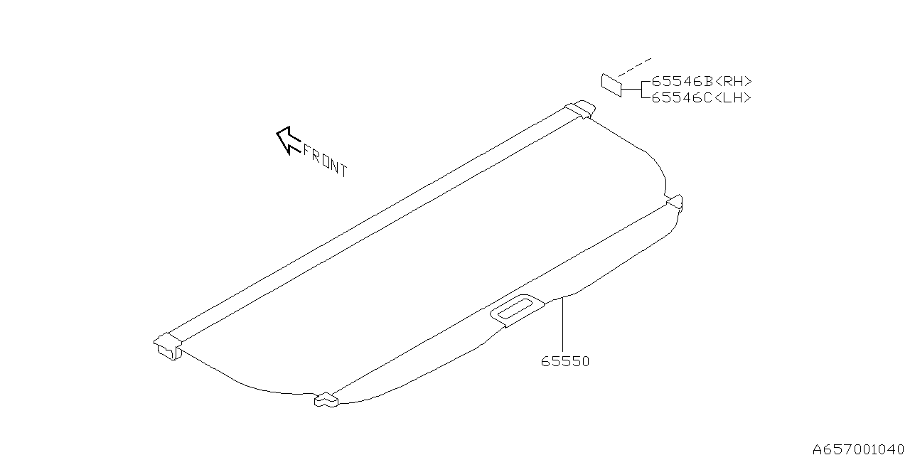 Diagram TONNEAU COVER for your 2024 Subaru Outback   