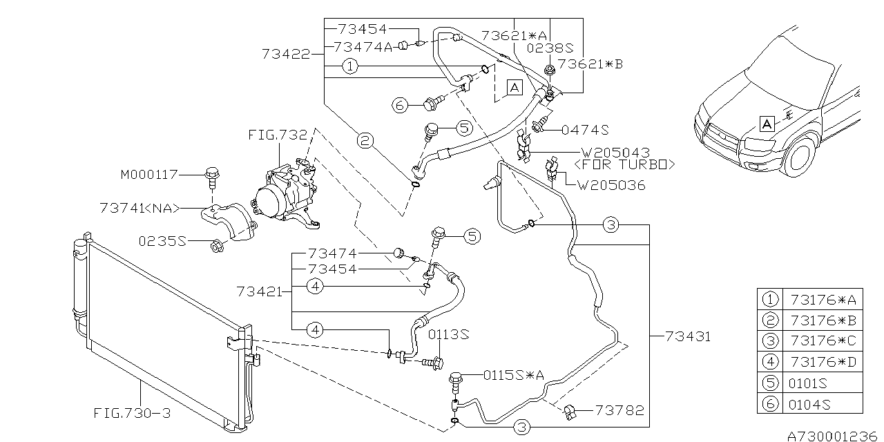 Diagram AIR CONDITIONER SYSTEM for your 2016 Subaru Forester   