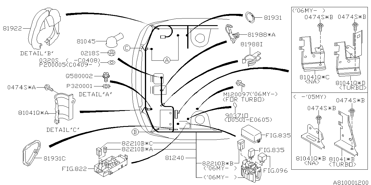 Diagram WIRING HARNESS (MAIN) for your 2023 Subaru Impreza   