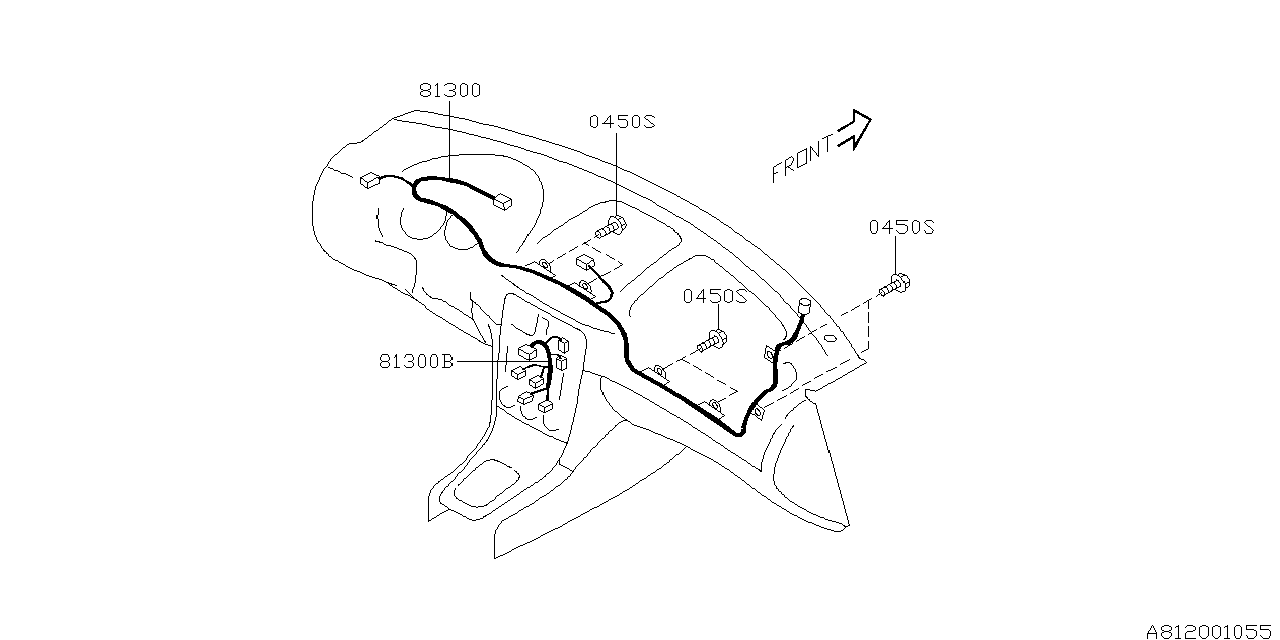 WIRING HARNESS (INSTRUMENTPANEL) Diagram