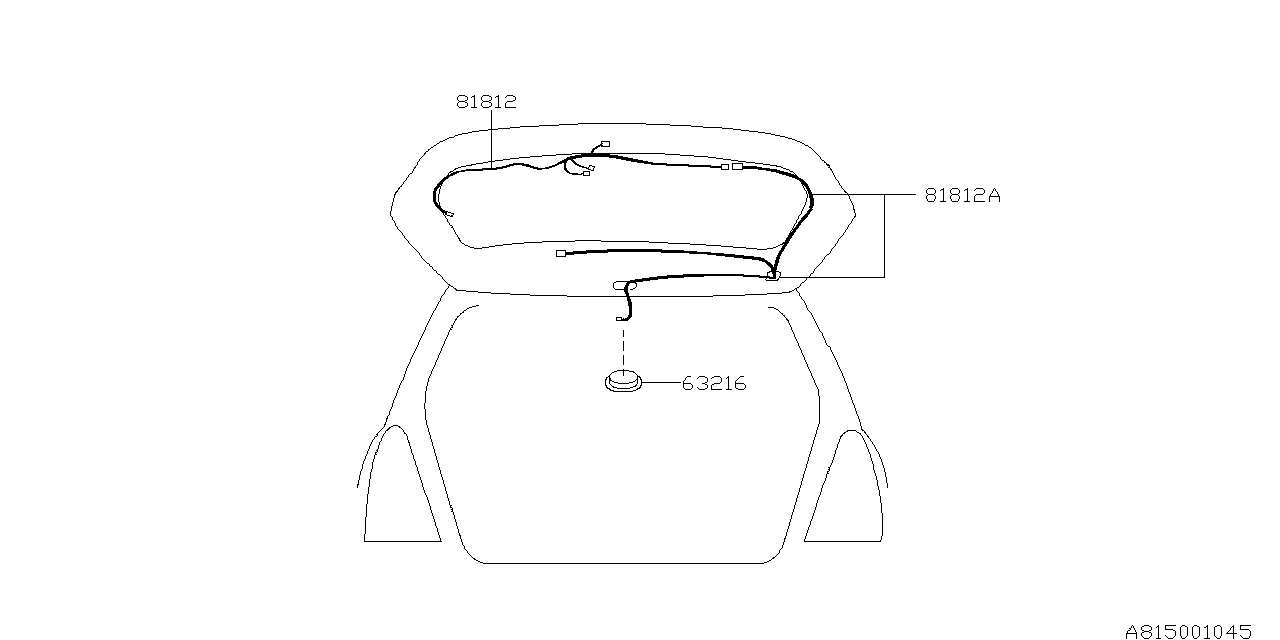 Diagram CORD (REAR) for your Subaru Impreza  EYESIGHT SEDAN