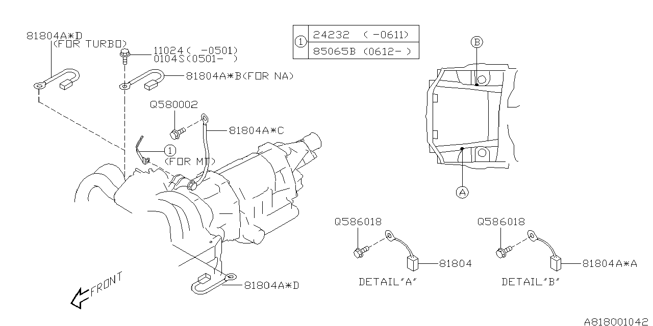 Diagram CORD (ANOTHER) for your 2018 Subaru WRX Base  