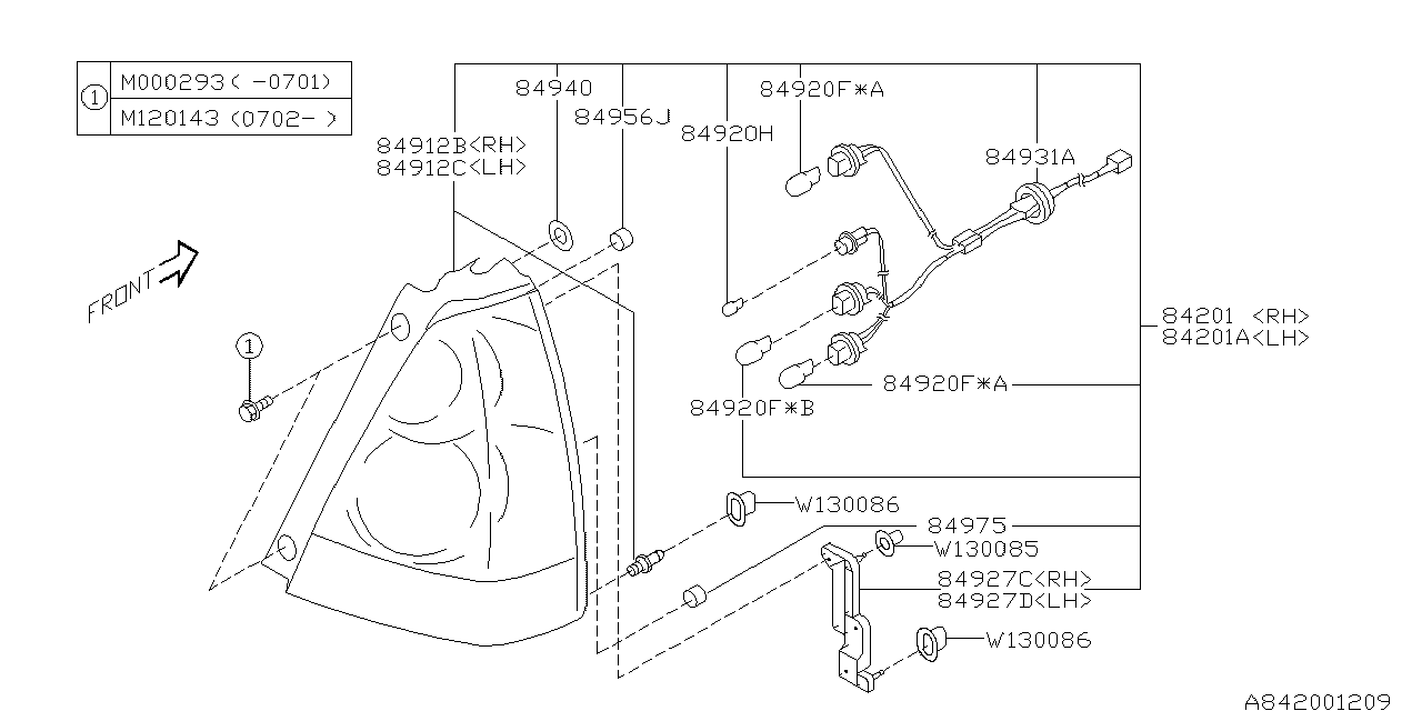 Diagram LAMP (REAR) for your 2004 Subaru STI   