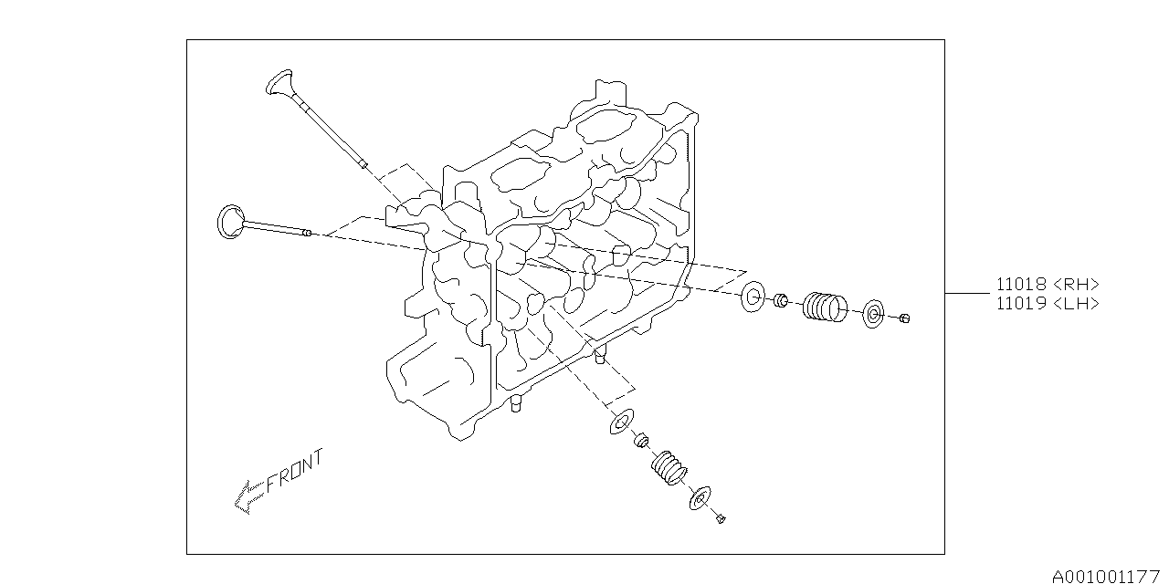 Diagram ENGINE ASSEMBLY for your 2014 Subaru Forester  XT Touring w/EyeSight 