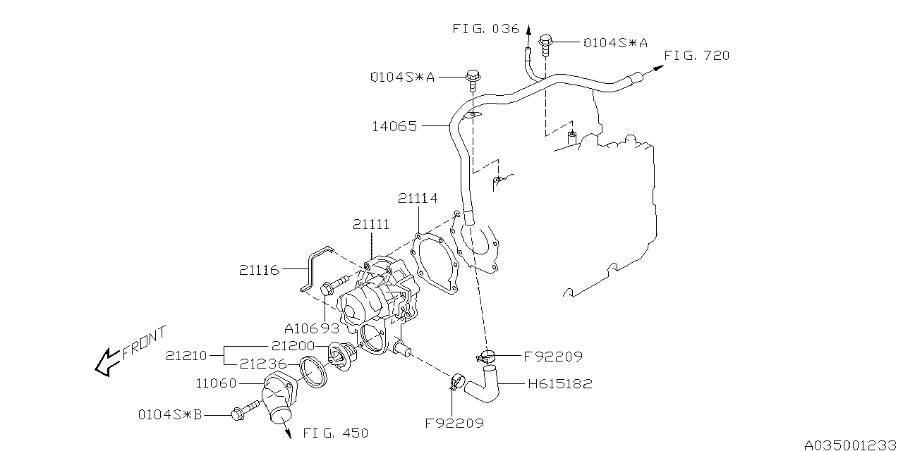 Diagram WATER PUMP for your 2020 Subaru WRX   