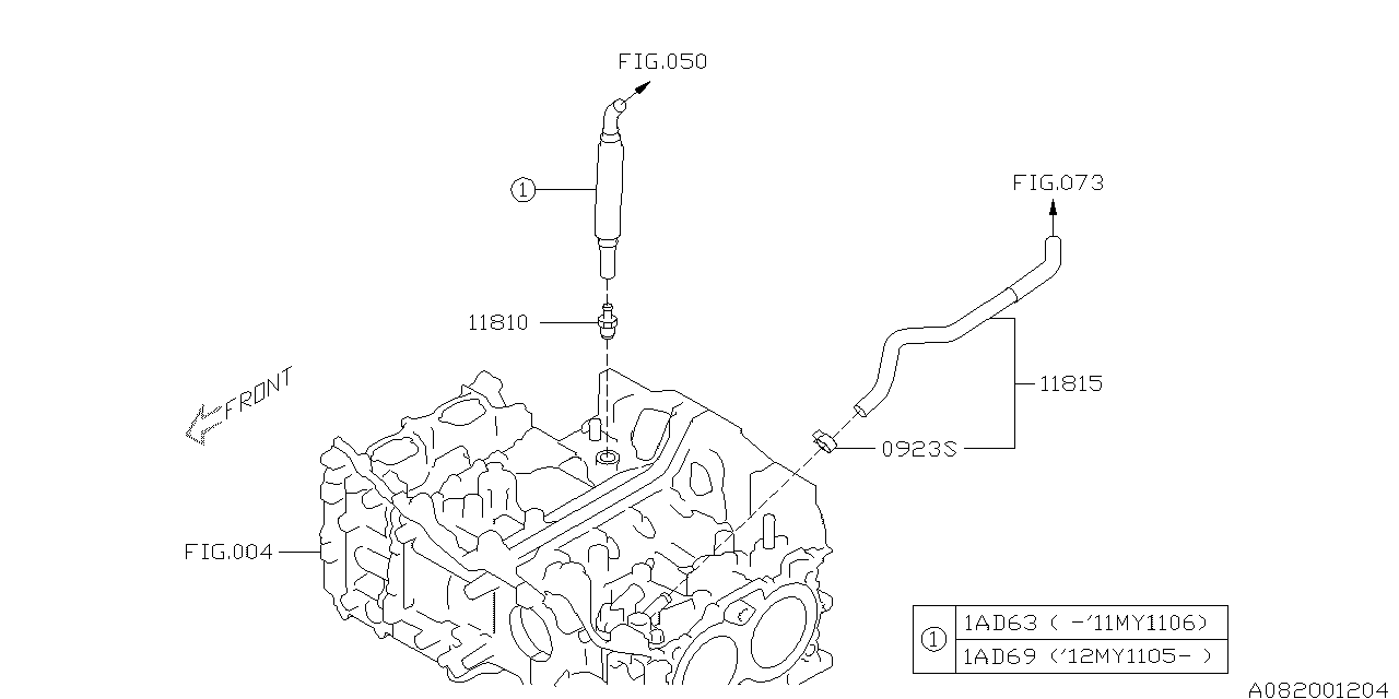 Diagram EMISSION CONTROL (PCV) for your Subaru