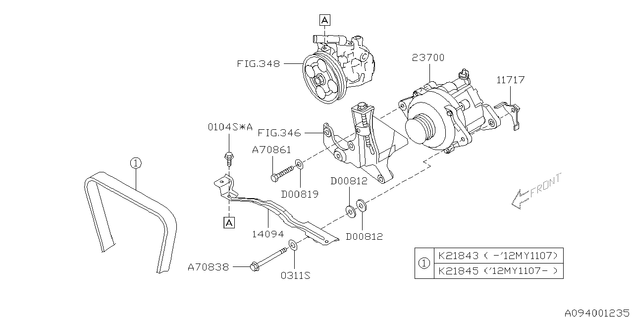 Diagram ALTERNATOR for your 2022 Subaru Outback  Premium 