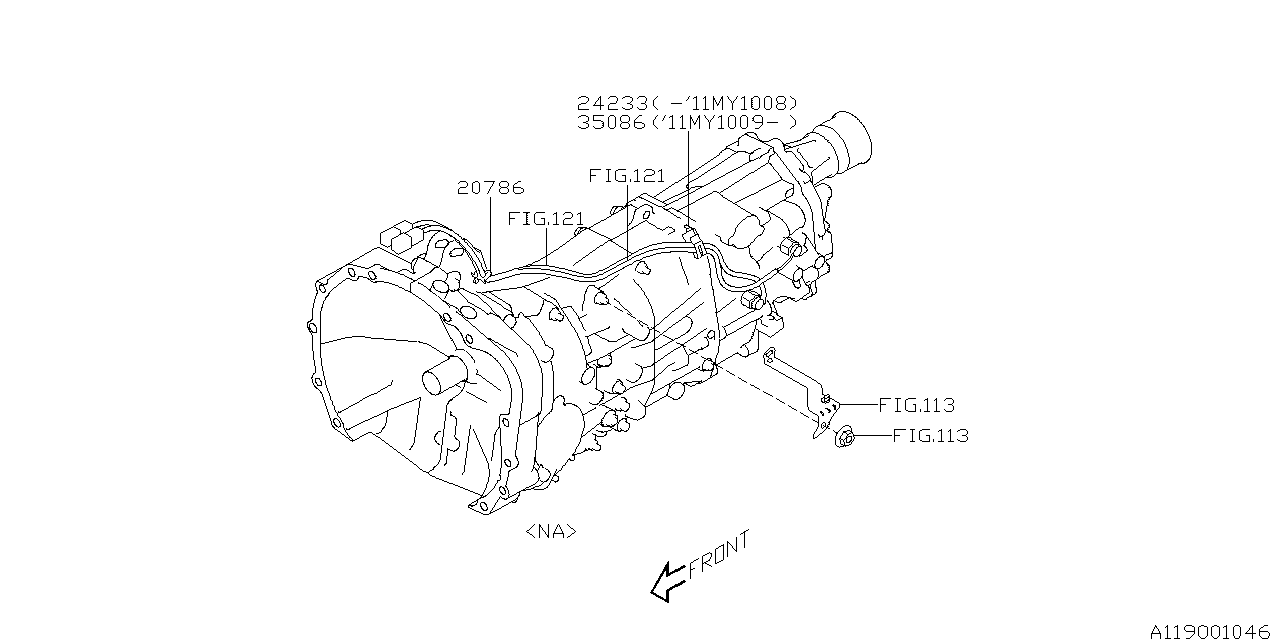 Diagram MT, TRANSMISSION HARNESS for your 2021 Subaru WRX LIMITED WITH LIP ES  