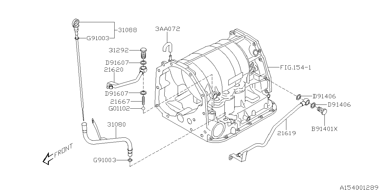 Diagram AT, TRANSMISSION CASE for your 2004 Subaru Legacy  L-S SEDAN 