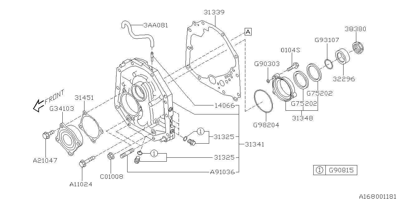 Diagram AT,OIL PUMP for your 2012 Subaru Forester  X PLUS 