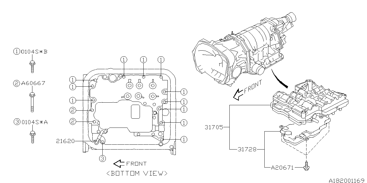 AT, CONTROL VALVE Diagram