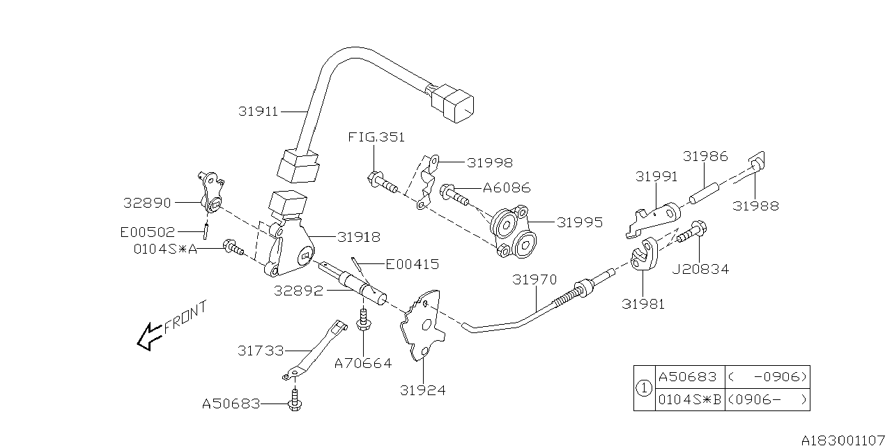 Diagram AT, CONTROL DEVICE for your 2018 Subaru Outback  Limited 