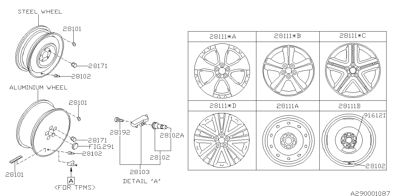 Diagram DISK WHEEL for your 2022 Subaru BRZ   