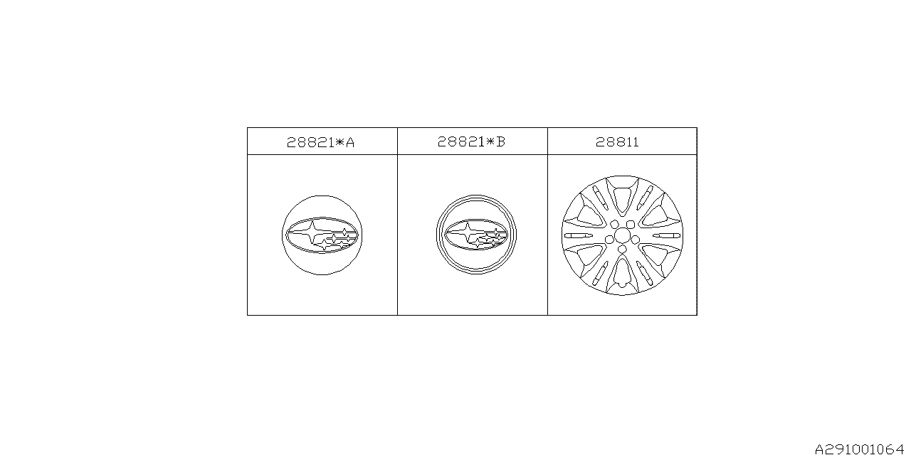 Diagram WHEEL CAP for your 2018 Subaru Impreza   